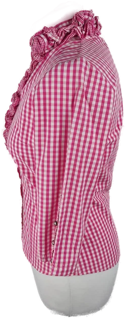 Arido Trachtenbluse Größe 34 Rosa Kariert | Rüschencharme – Vorschau 2