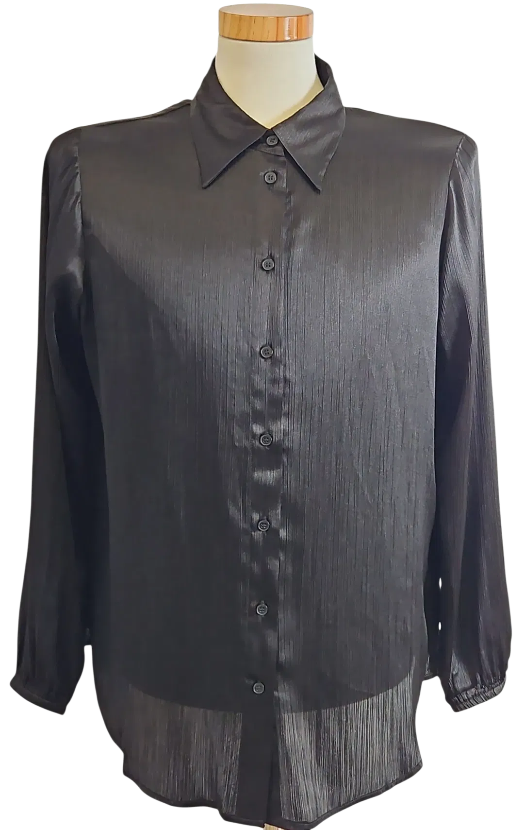 yesta Damen Bluse, schwarz - Gr. XXXL  - Bild 4