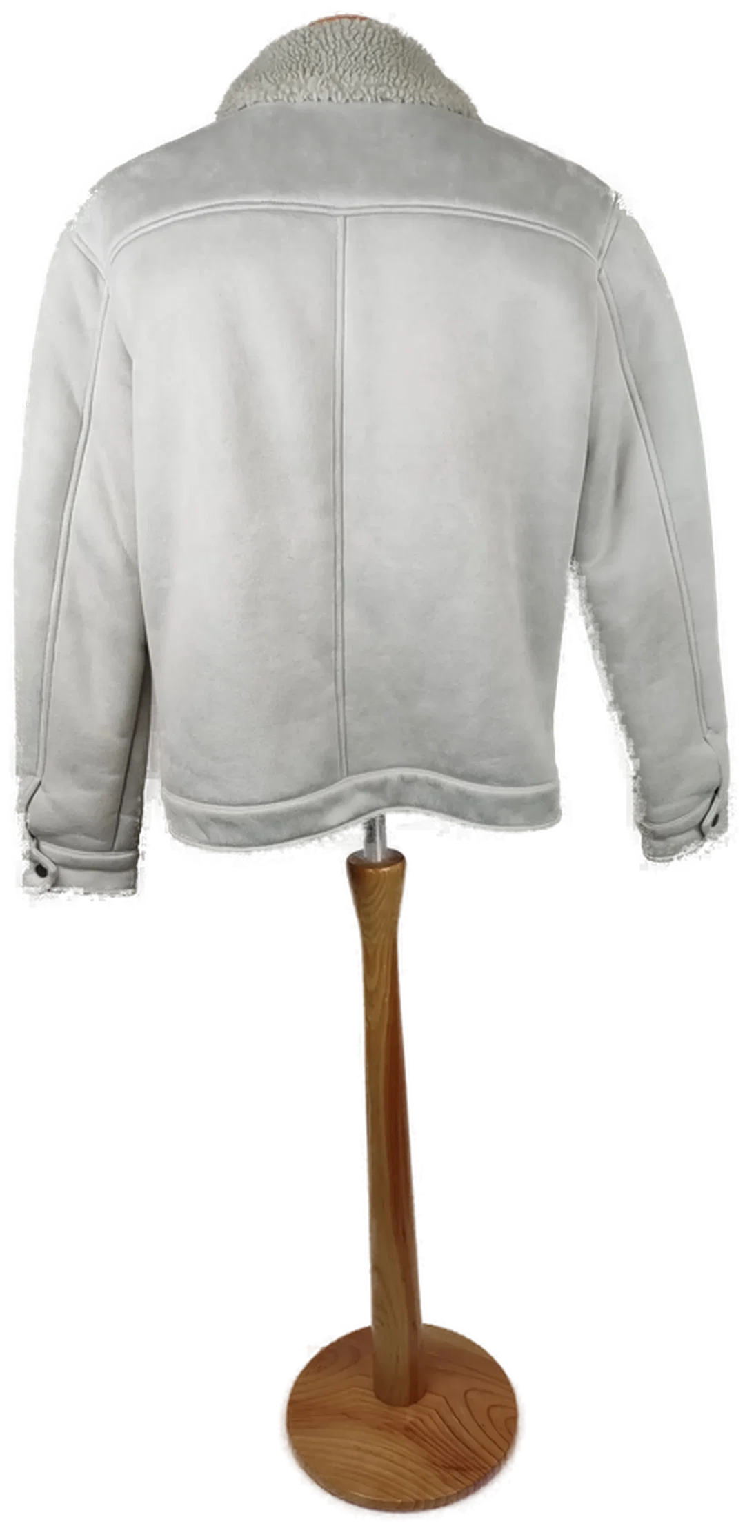 Zara Herrenjacke Grau Wildlederoptik Größe L | Wie Neu – Bild 2