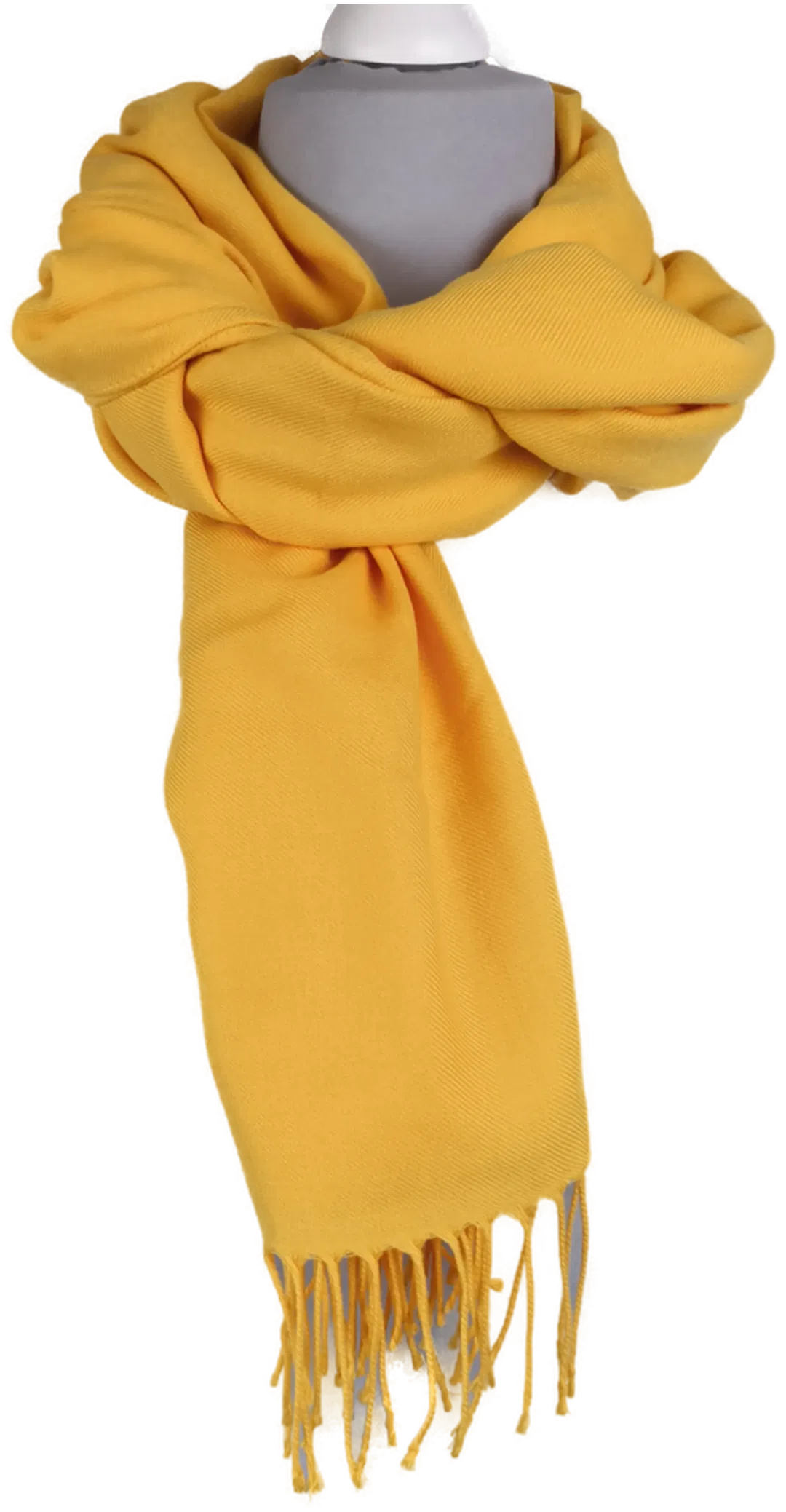 hochwertiger Schal, Striessnig, sonnenblumengelb - Bild 4