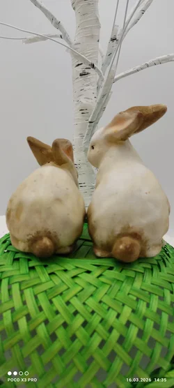 Keramik Hase-Set Ostern Pastellfarben | Frühlingszauber - Bild 7