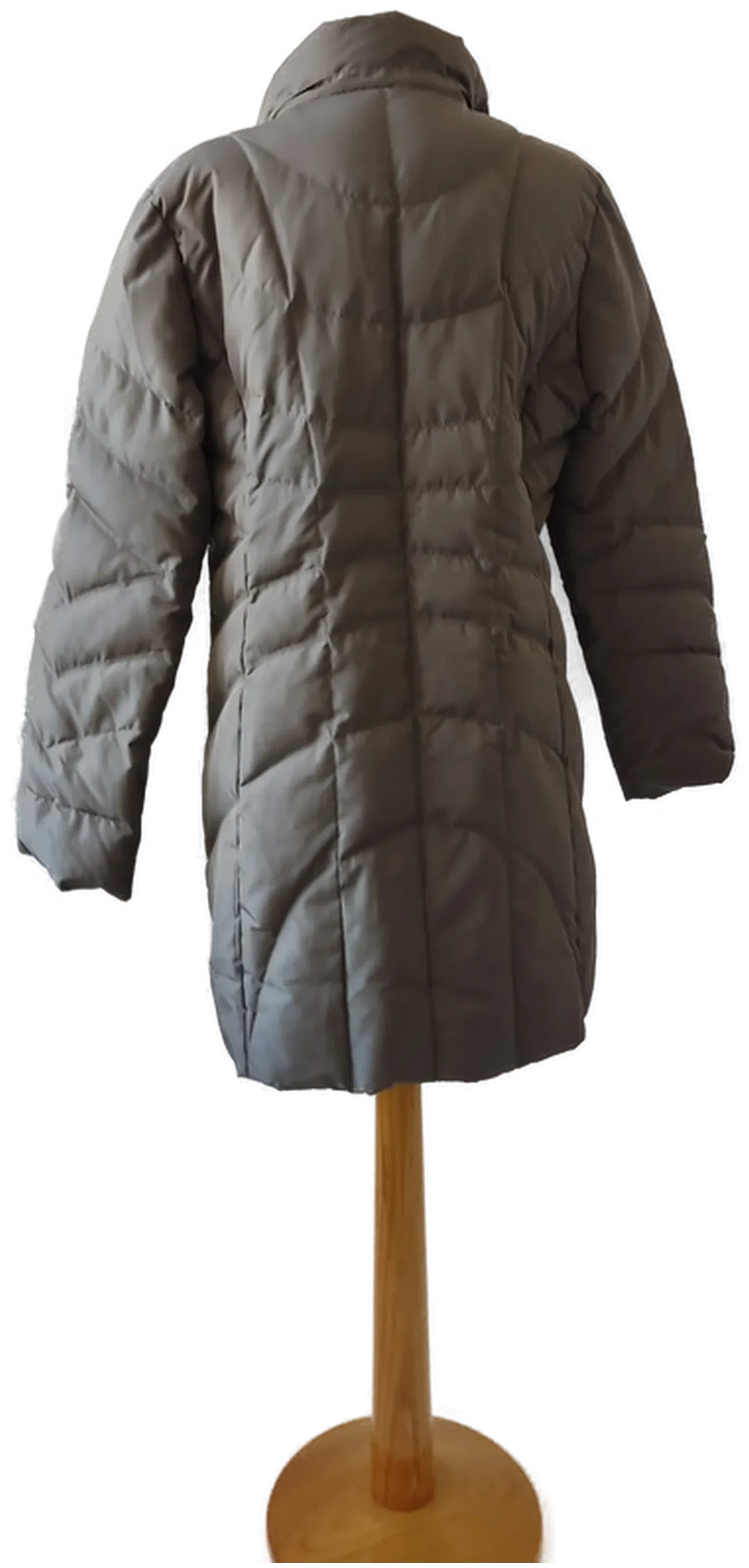 S.Milton, Luxuriöse echte Daunenjacke, erdfarben, verdeckte Knopfleiste, Damen - Gr.40 – Bild 3