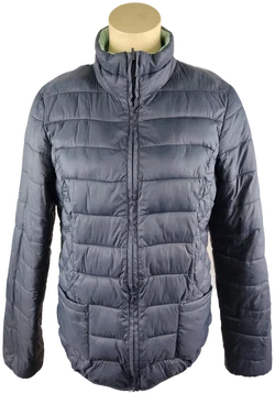 Herren-Steppjacke in Dunkelblau-Türkis | Wendbar