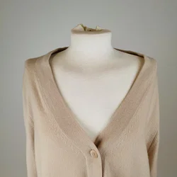 Komfortabler Strick-Cardigan - beige – Vorschau 4