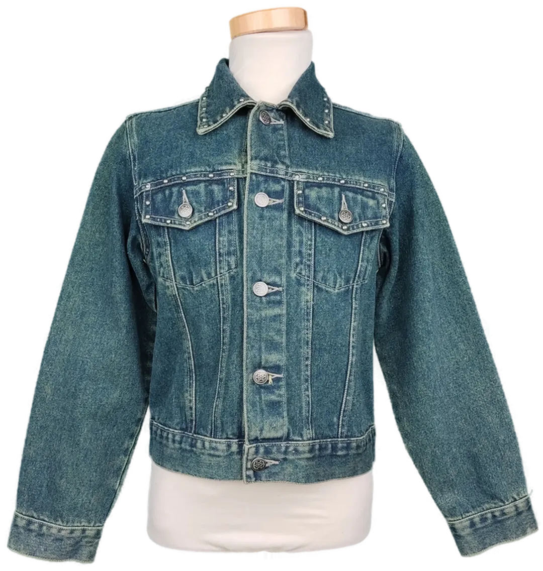 tEENS Kinder Jeansjacke mit Nieten blau - 140 - Bild 1