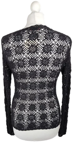 Damen Netzpullover s.Oliver Schwarz Größe 36 | Casual-Chic – Vorschau 3