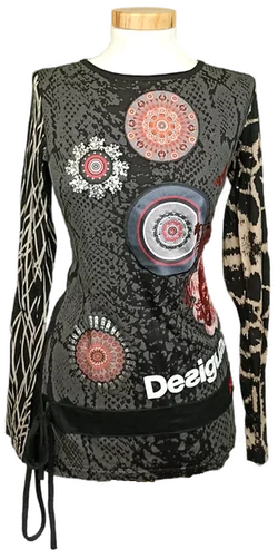 Desigual Damentop gemustert Gr. S - Bild 1