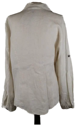 Giesswein Trachten-Bluse - Gr. 42 / 100% Leinen - Bild 5