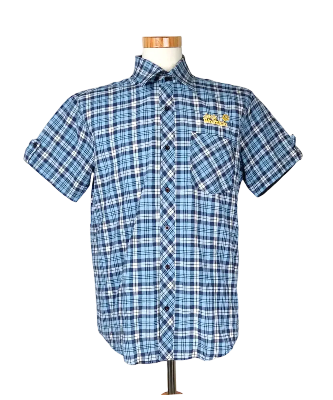 Jack Wolfskin Herren Outdoor-Hemd, blau - Gr. XL - Bild 4