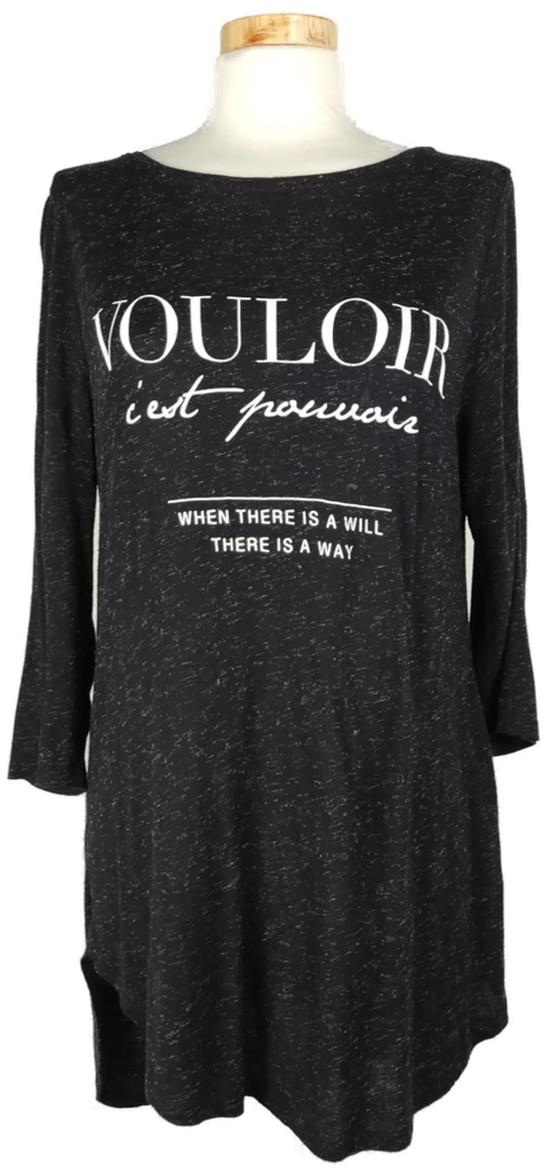 Sonstiges Damen T-Shirt bedruckt schwarz - 42/XL - Bild 4