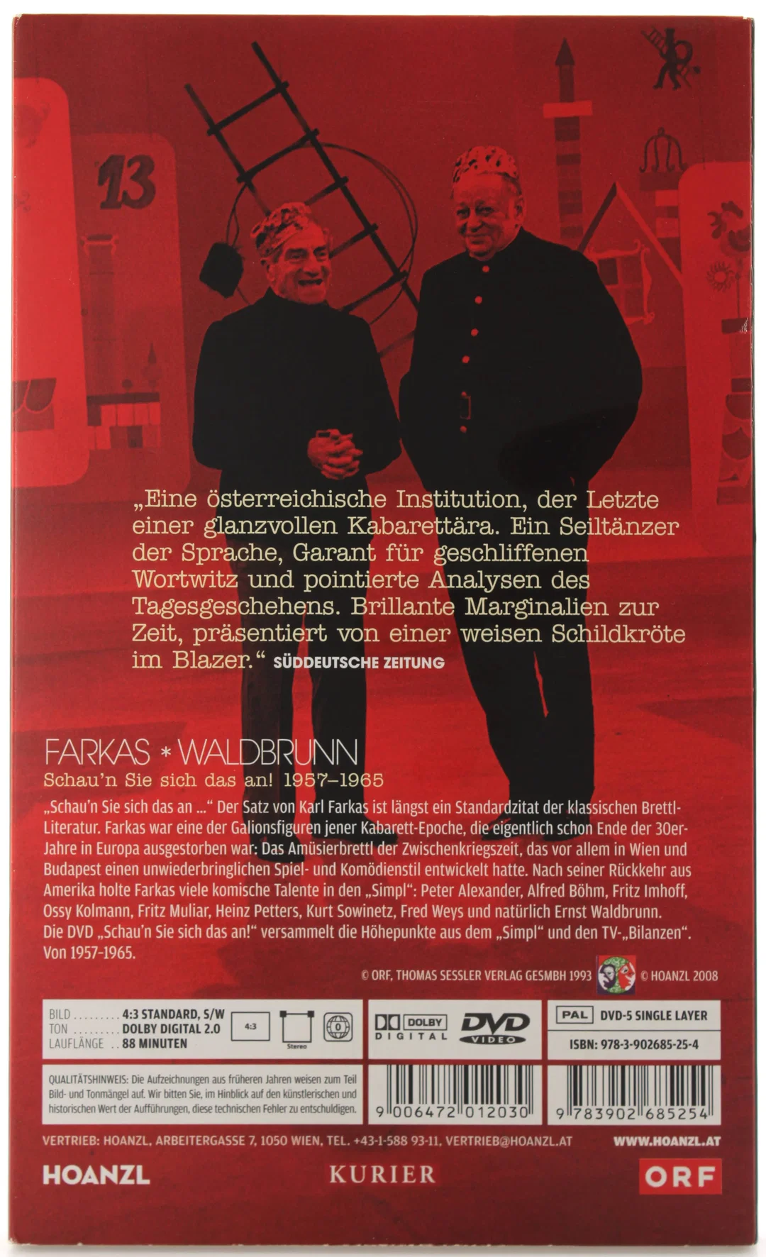 DVD Farkas & Waldbrunn – Schau’n Sie sich das an! 1957–1965 (KURIER Edition – Best of Kabarett Nr. 12) – Bild 2