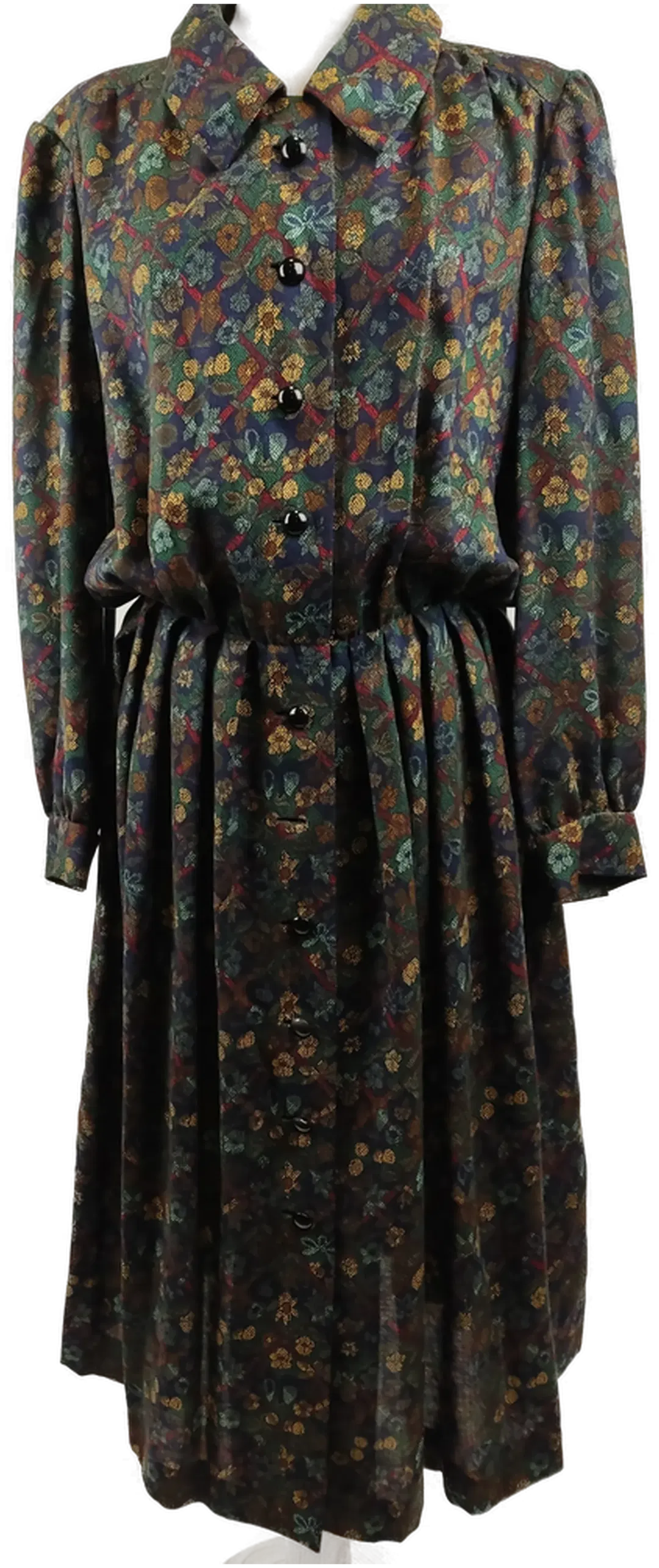 Damenkleid midi geblümt- 44/XXL - Bild 1