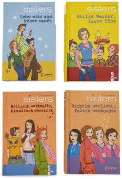 sisters - Richtig verliebt, falsch verbunden; Stille Wasser, laute Töne; Höllisch verknallt, himmlisch verwirrt; Lebe wiild und küsse sanft - C.B. Lessmann, 4 Bände - Bild 1
