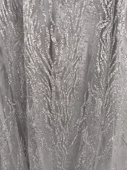 Ballkleid 2-teilig, silber, Eva & Lola, Gr. L - Bild 3