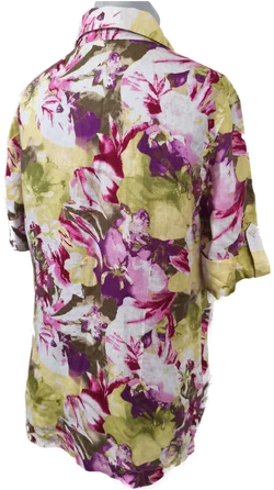 Walbusch, Hemdbluse Damen, Gr. 42, Leinen - Bild 2