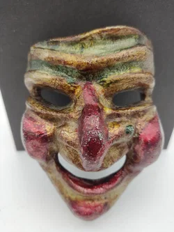 Kleine Metallmaske Wanddeko | Ethno-Charme - Bild 1