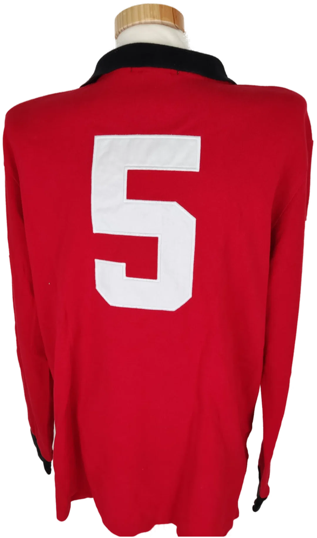 T-Shirt "Polo by Ralph Lauren", langarm mit Kragen, rot mit Stickerei, Größe L/EUR 50 – Bild 6