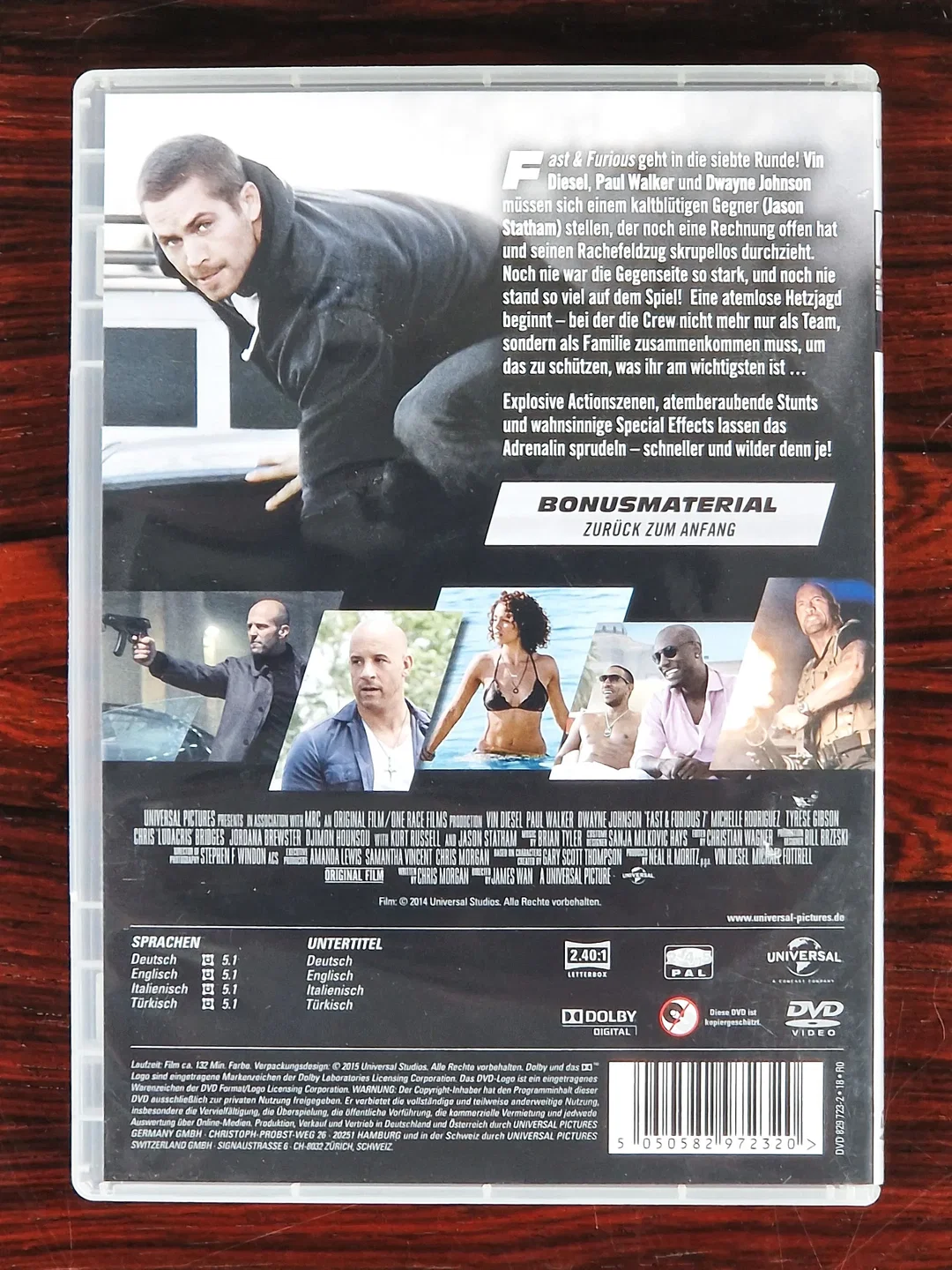 Fast & Furious 7 - Film - DVD – Bild 2