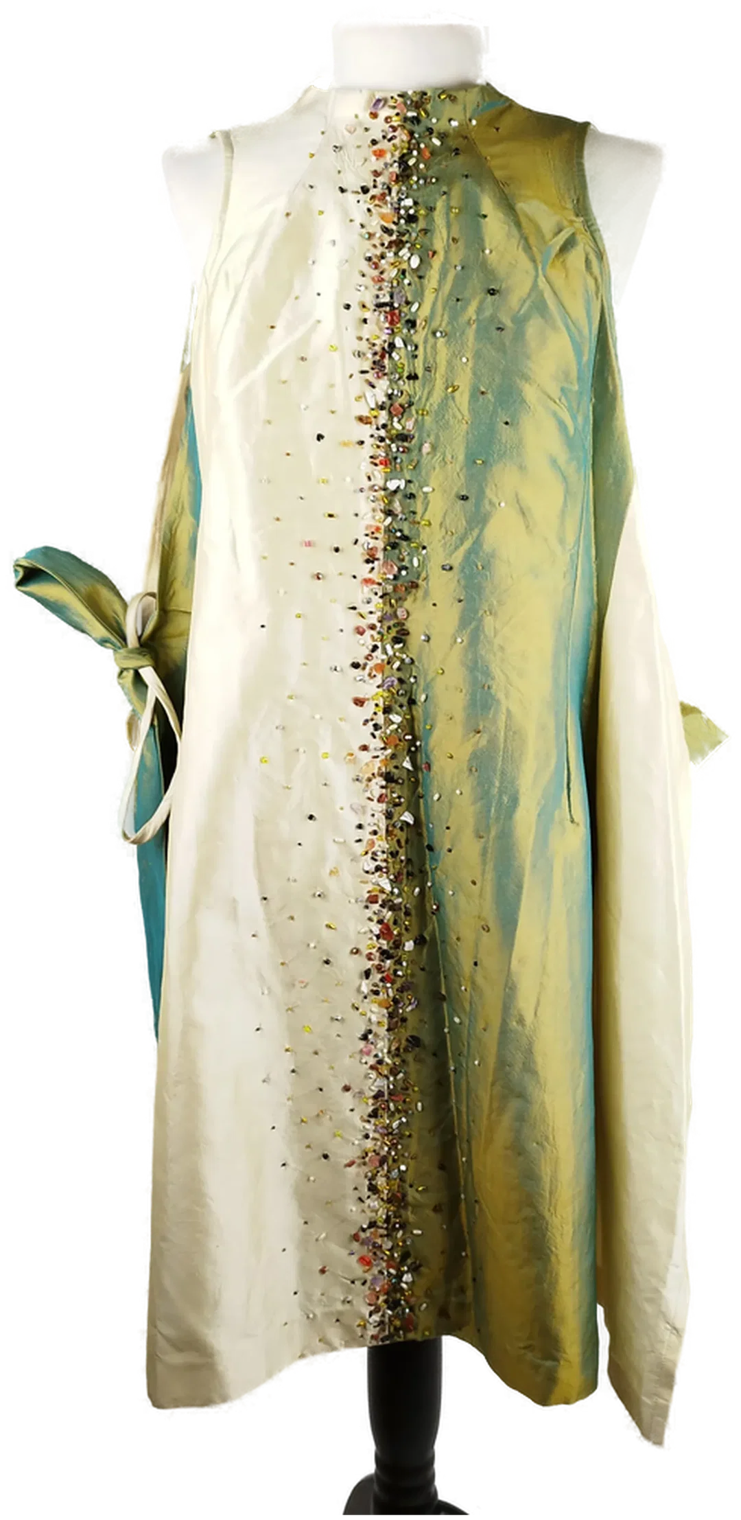 Handgemachtes Midikleid - mit Stein-Bestickung / Seiten offen - Bild 4