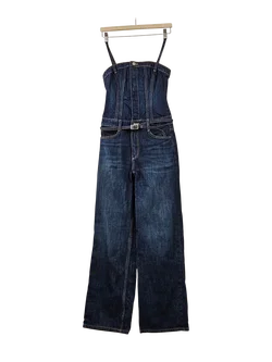 ZARA Damen Jeans-Jumpsuit, dunkelblau - Gr. S / 36 - Bild 1