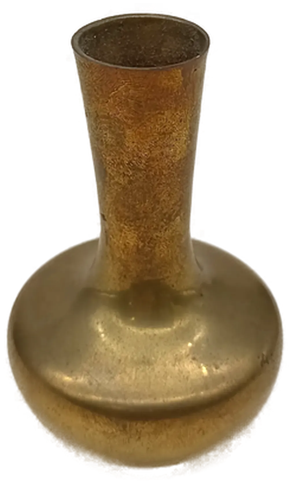 Vintage Messing Knospenvase mit langem Hals – Bild 1