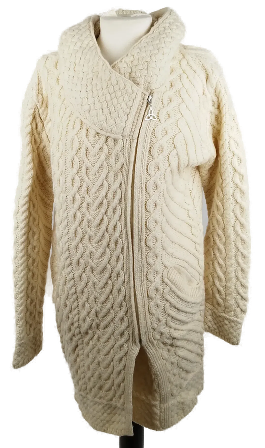 ARAN MOR IRELAND Wolljacke - Gr. L / 100% Schurwolle - Bild 1
