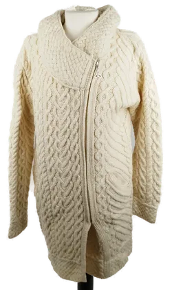 ARAN MOR IRELAND Wolljacke - Gr. L / 100% Schurwolle - Bild 1