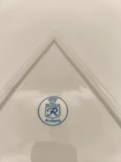 weiße Schale dreieckig, Arzberg, dekorativ, Weihnachten - Bild 3