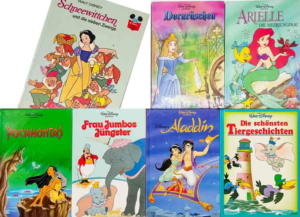 Walt Disney 7 Kinderbücher Arielle  Schneewittchen Dornröschem uvm. - Bild 2