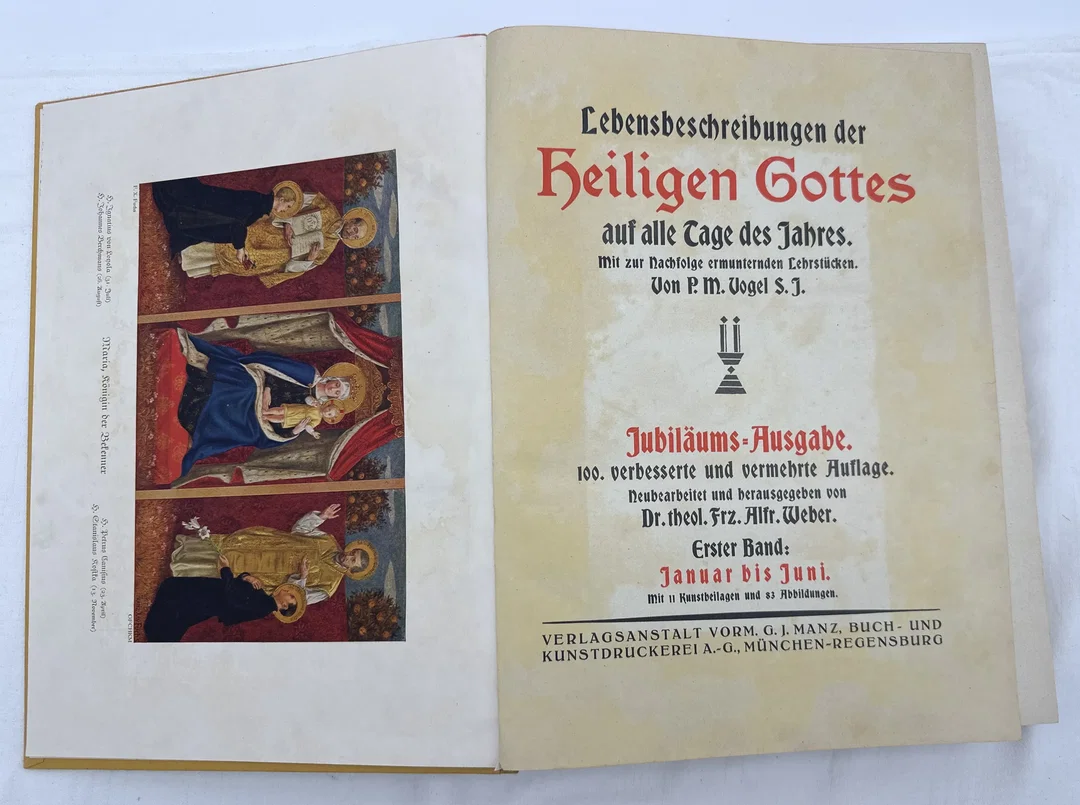 Heiligenlegende in 2 Bänden von P. Matthäus Vogel Jubiläumsausgabe Juni 1926 – Bild 3