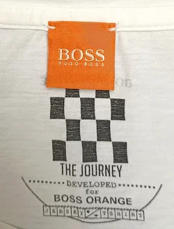 Hugo Boss Herren T-Shirt schwarz/weiß gemustert Gr. M - Bild 4