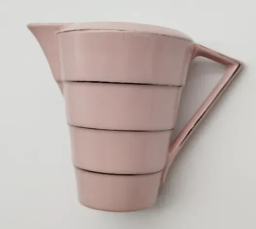 Milchkanne, Keramik, rosa  - Bild 4