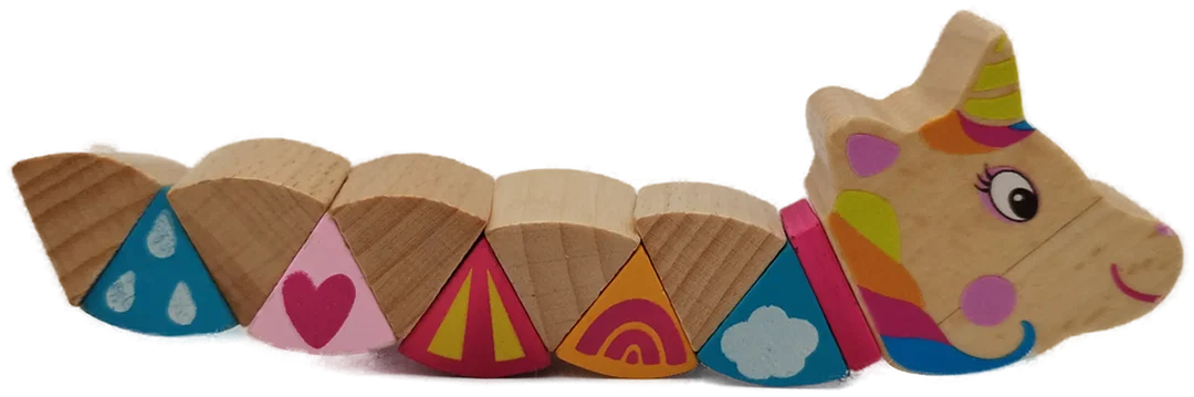 Einhorn Holz-Spielzeug für Babys – Bild 2
