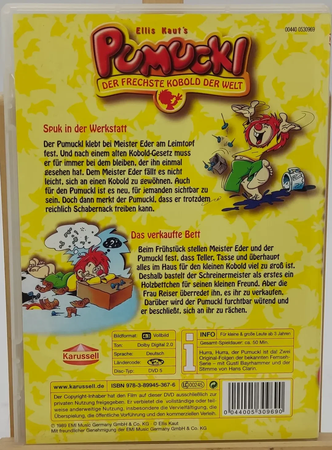 DVD Teil1 "Spuk in der Werkstatt Das verkaufte Bett" von Pumuckl – Bild 2