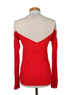 Topshop Boutique Damen Shirt, beige/rot- Gr. S - Bild 3