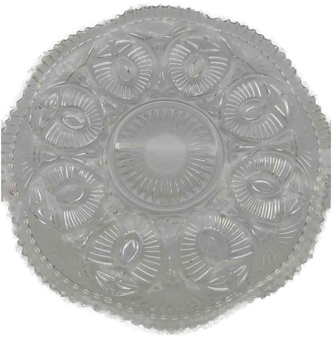 Glasschüsseln Set 8tlg., weiß mit Muster - Bild 1