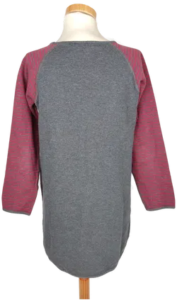 Maas Mädchen Longpulli grau/rot - 152 - Bild 2