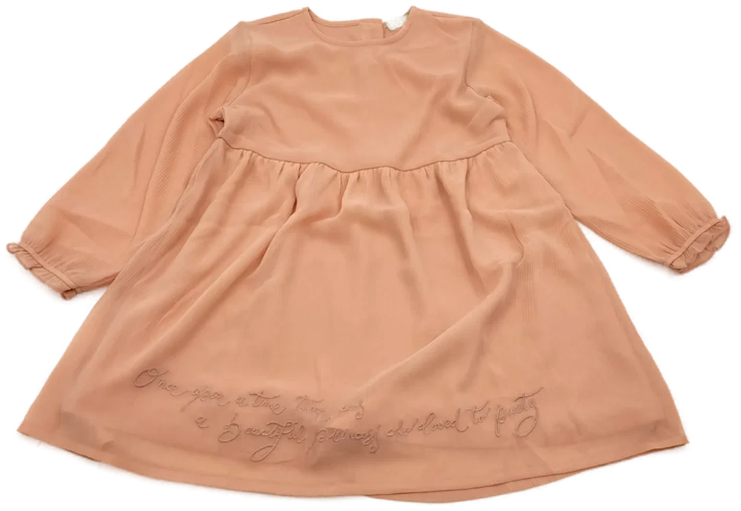 United Colors of Benetton Kinderkleid lachsfarben Gr. 104 - Bild 1