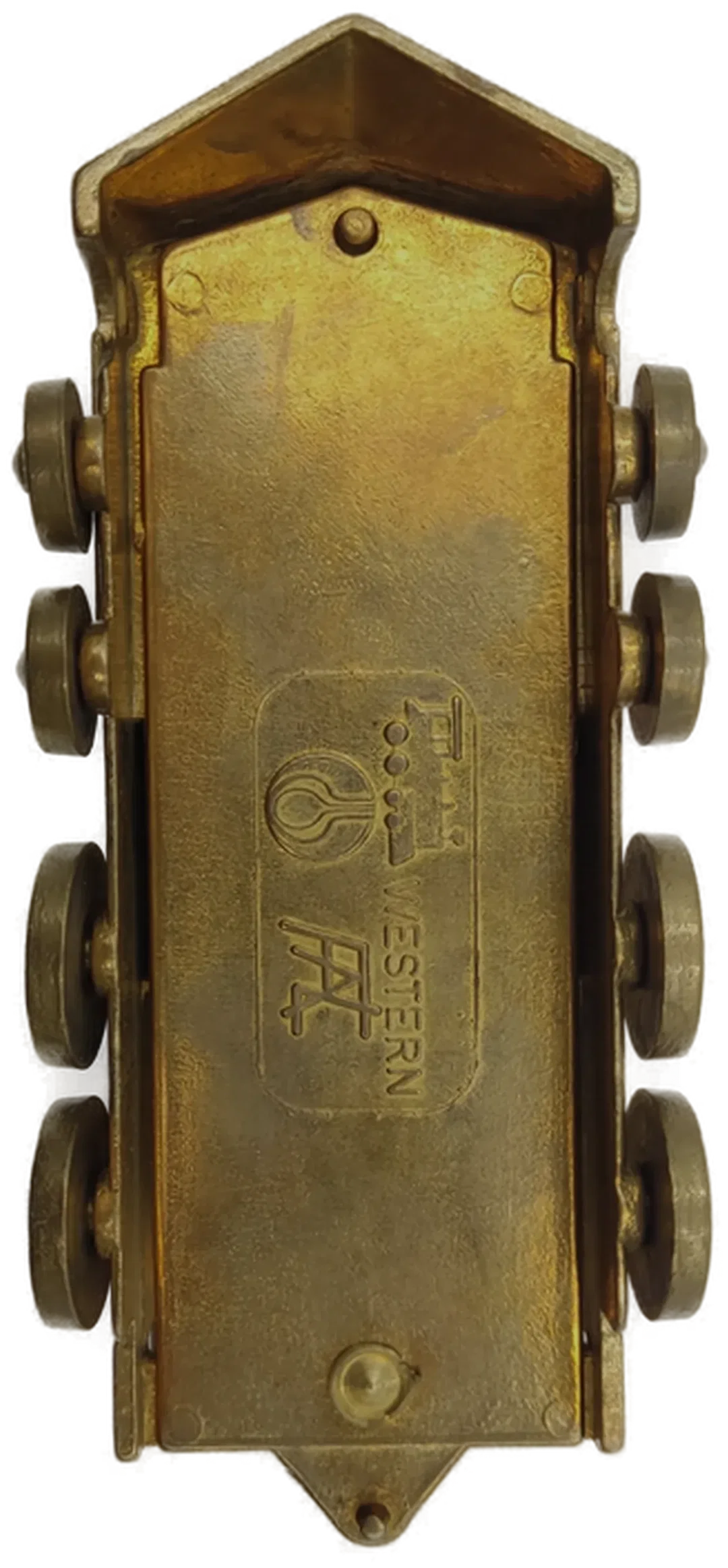 Vintage Messing Lokomotive "AAC WESTERN" – Bild 7