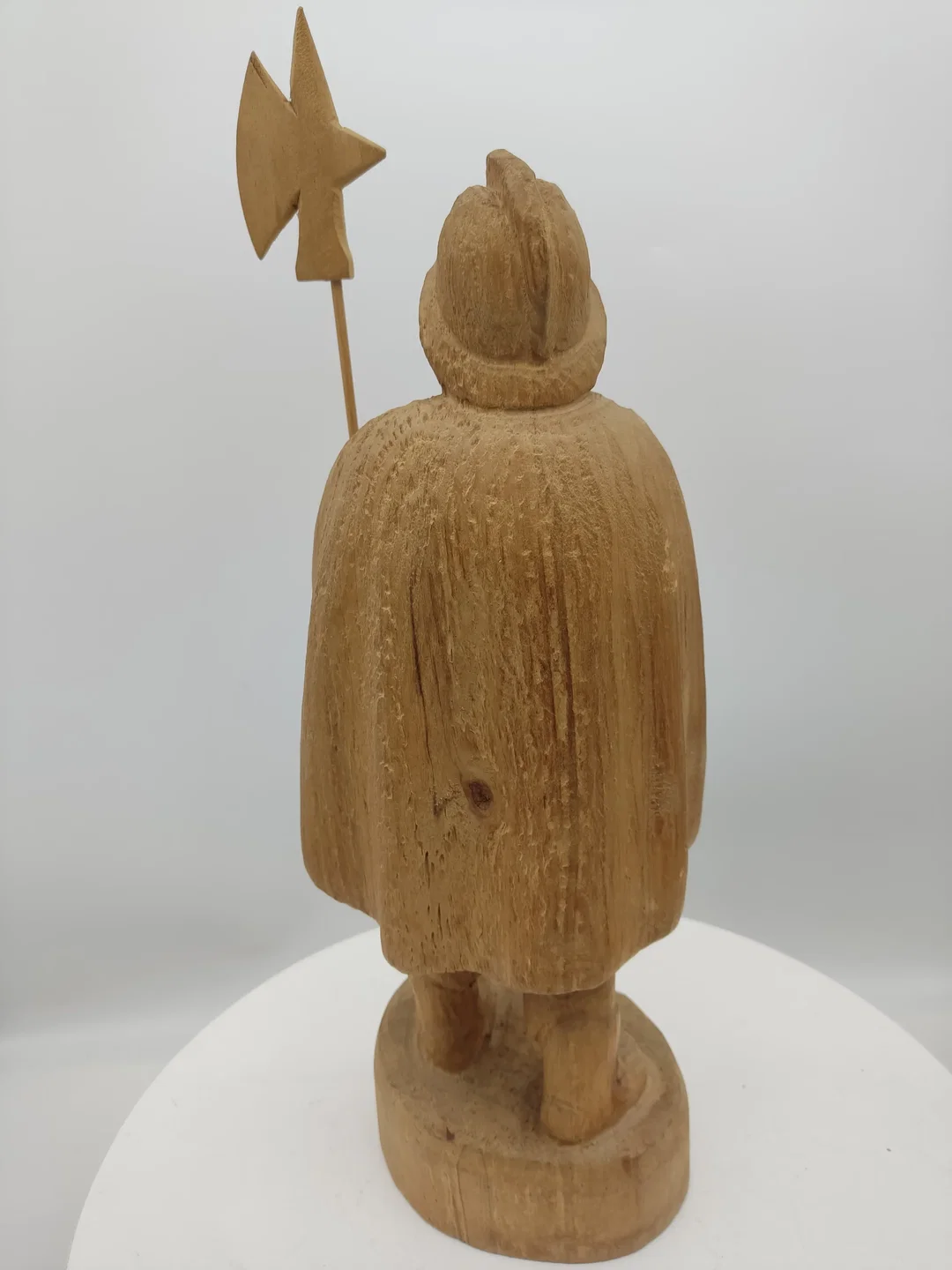 Nachtwächter Figur Handarbeit Holz 44 cm | Handgeschnitztes Unikat – Bild 2