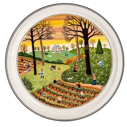 Villeroy & Boch „Die vier Jahreszeiten“ 4 Wandteller Gérard Laplau komplett Ø 23,5 cm – Vorschau 2