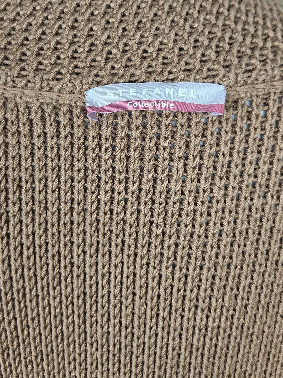 STEFANEL Damen Strickmantel, braun - Gr. S  – Bild 6