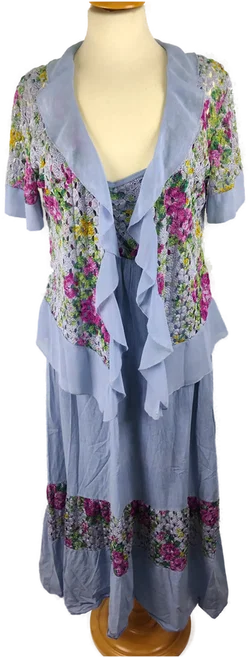 Maxikleid Sonstige Geblümt Baumwolle | Sommerabend-Traum – Vorschau 2