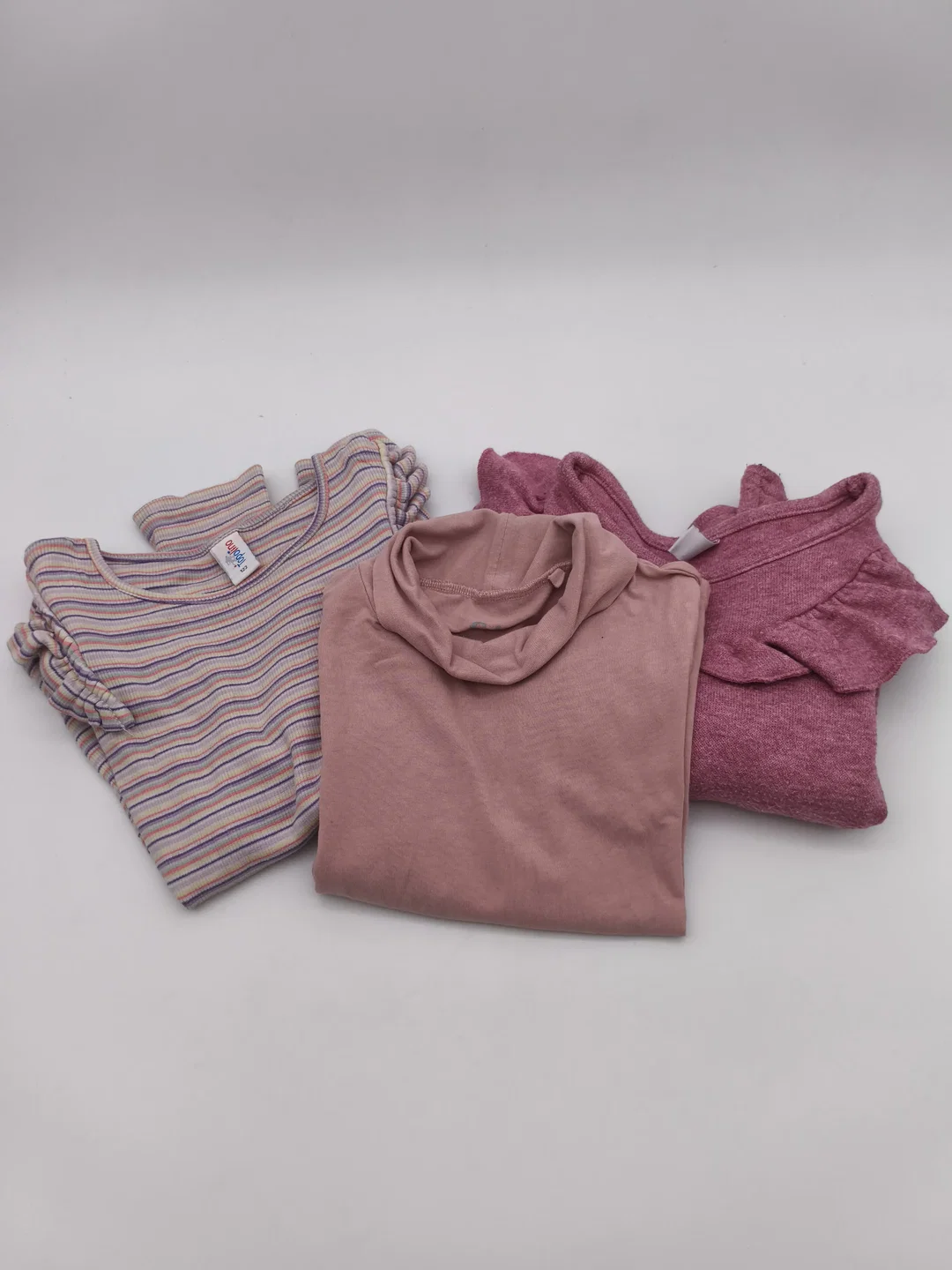 3er Set Langarm Shirts, Mädchen, Gr. 122 – Bild 1