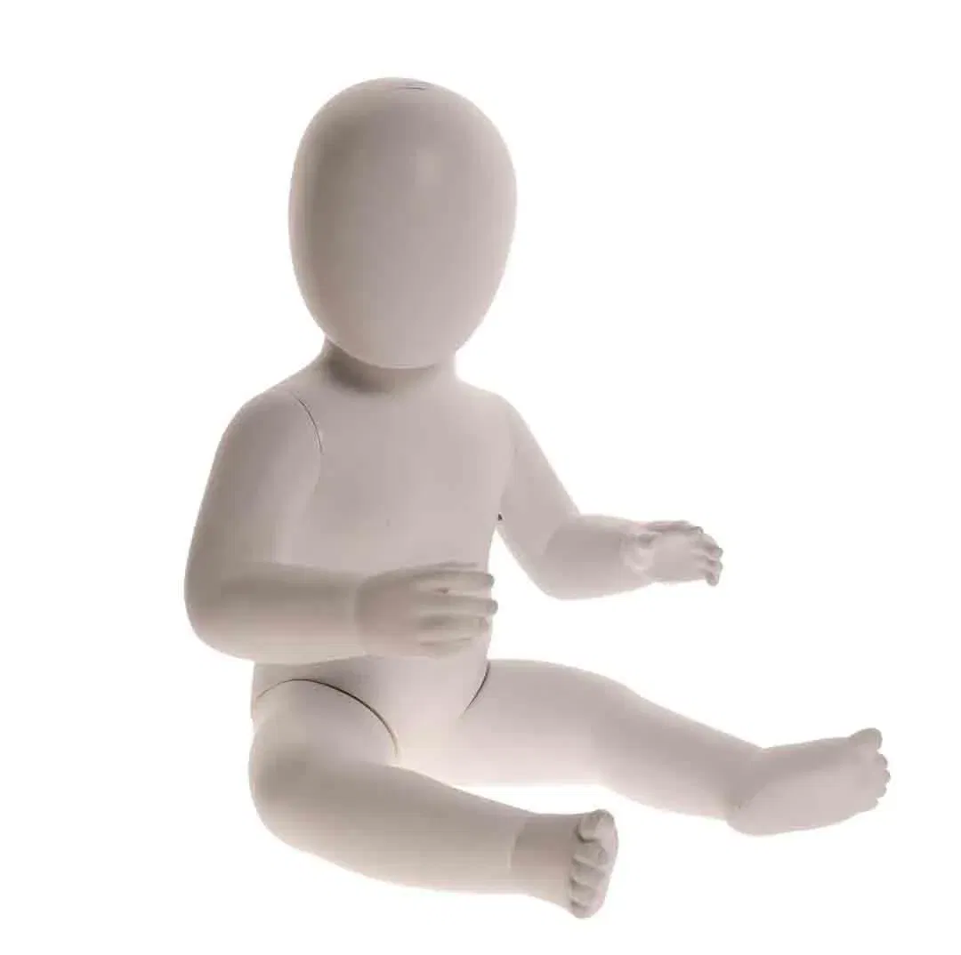 Baby Schaufensterpuppe – sitzend, weiß - Bild 1