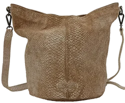 Liebeskind Berlin Ledertasche schlangenoptik braun/weiß - Bild 2
