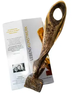 Matthias Reichert: Kunst als Geschenk! Lebenskunstwerk Abstrakte Skulptur, Höhe 28cm - Bild 6