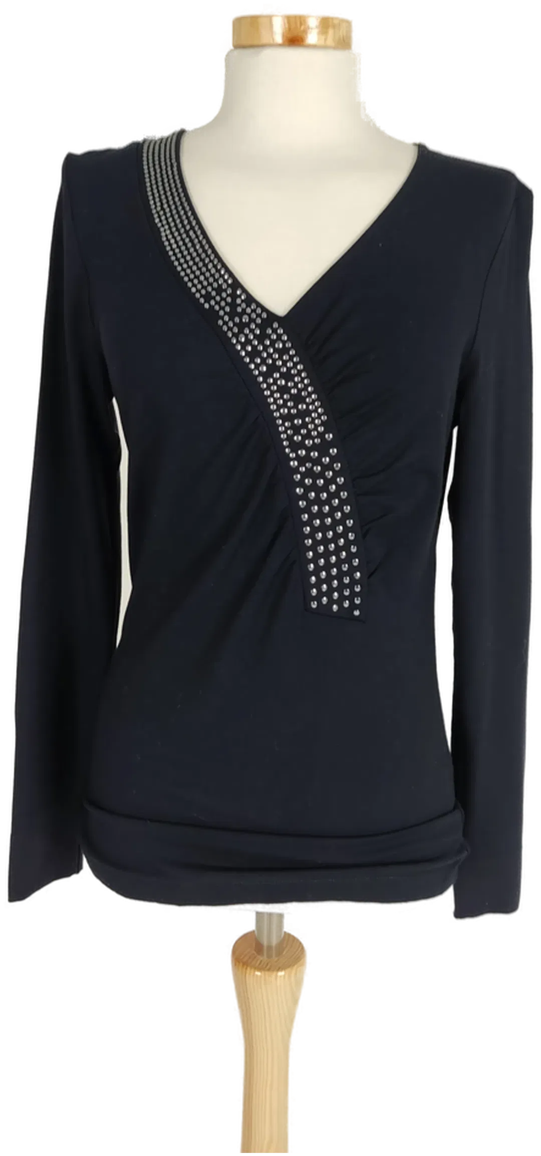 Jones Damen T-Shirt schwarz mit silbernen Nieten - M/38 - Bild 4