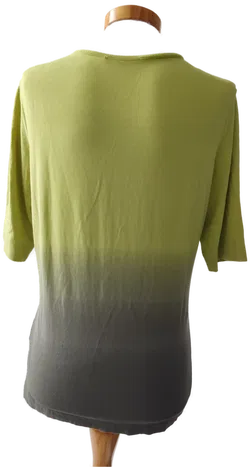 FRANK WALDER Damen Shirt mit Strass, grün - Gr. 38 - Bild 3