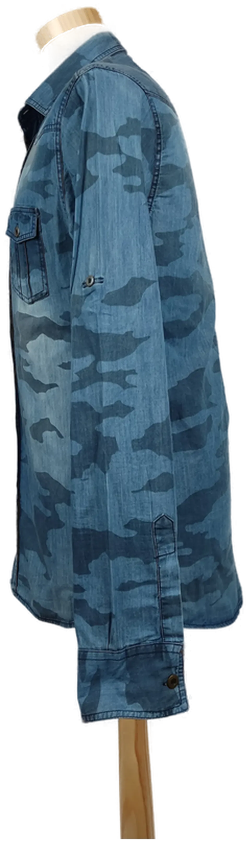 Open Jeans Herren Hemd blau Gr.S – Bild 2